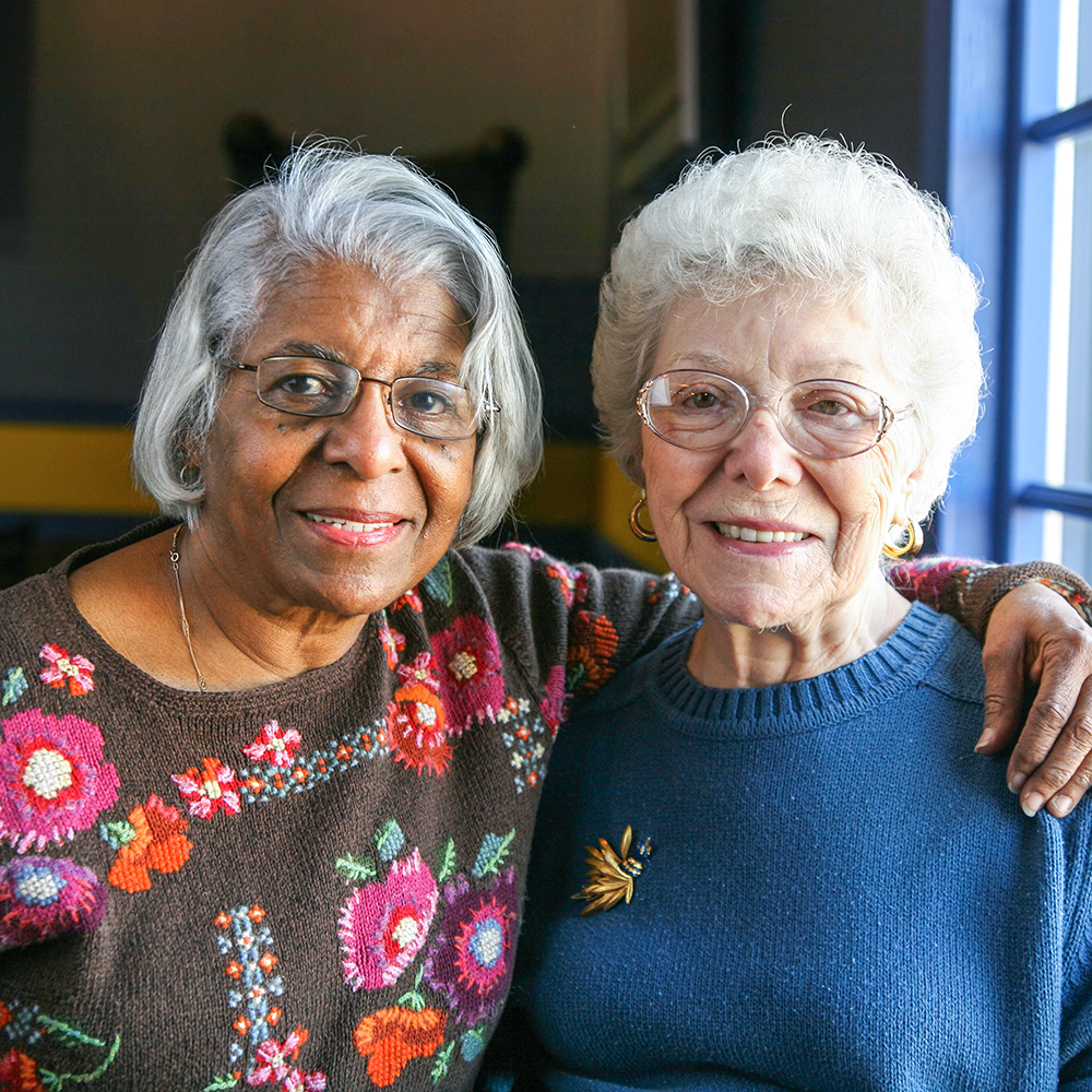 Two senior women