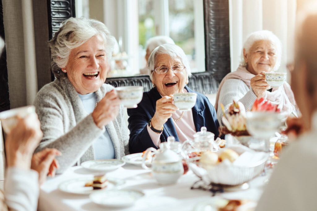 You're invited to afternoon Tea at The Courtyard at Sterling Heights with all the Trimmings including a selection of tea and coffee, finger sandwiches, sweets, and, of course, scones and lemon curd.