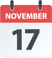 Nov-17 November 17 calendar icon