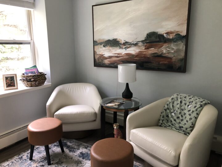 Sitting area at an assisted living cottage